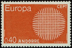 Andorra French #196  MNH - Europa partial set (1970)