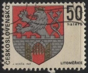 Czechoslovakia 1656 (used cto) 50th arms of Litoměřice (1969)