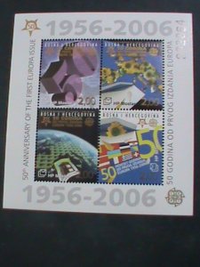 BOSNIA-2006 SC# 151e 50TH ANNIVERSARY OF THE FIRST EUROPA ISSUE MNH S/S VF