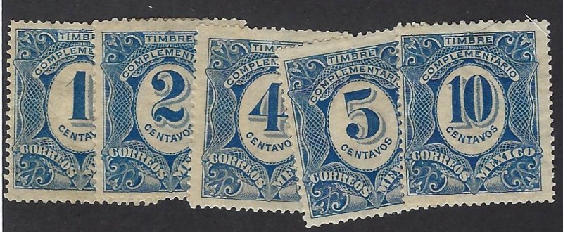 MEXICOJ1-5 NOT ISSUED MLH BIN $5.00 NUMERICAL