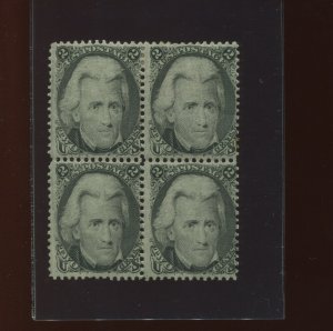 Scott 73 Jackson Mint Block of 4 Stamps (Stock 73 Block 2) Scott CV $2750