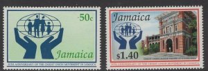 JAMAICA SG818/9 1992 50TH ANNIV OF CREDIT UNION MOVEMENT MNH