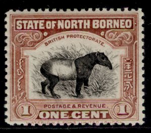 NORTH BORNEO GV SG277, 1c chocolate-brown, M MINT.