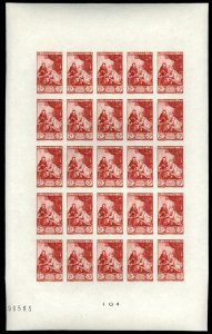 France #B205P MNH Full Sheet CV€6875.00 1946 2Fr+5Fr Postal Museum