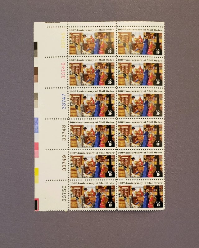 1468, Mail Oder, Plate Block of 12, Mint OGNH, CV $8.00