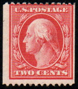 US #386 SCV $200.00 XF mint very lightly hinged, super nice color,  VERY FRES...