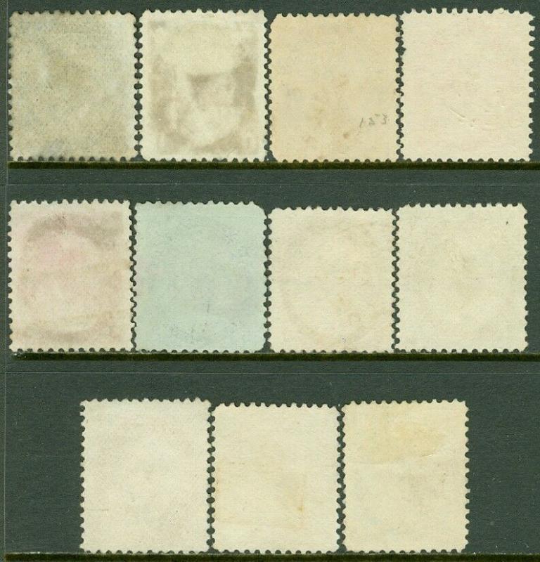 EDW1949SELL : CANADA 1898-1902 Scott #74-84 Complete. Nice Used set Catalog $246