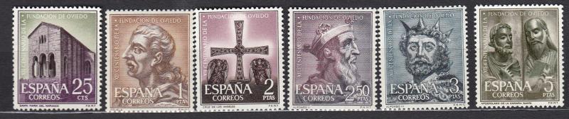 Spain - 1961 Founding of Oviedo Sc# 1033/1038 - MNH (2502)