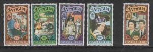 ANTIGUA #459-463 1977 REIGN OF QEII 25TH ANNIV. MINT VF NH O.G bb