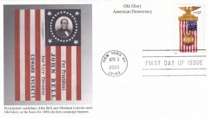 2003, Old Glory-American Democracy, Mystic, FDC (E14117)