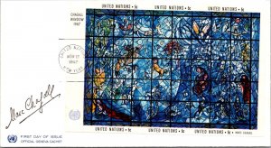 United Nations FDC 1967 - Off. Geneva Cachet - New York - Booklet Of 9 - F71501