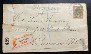 1915 Eindhoven Netherlands Censored Commercial cover To London England
