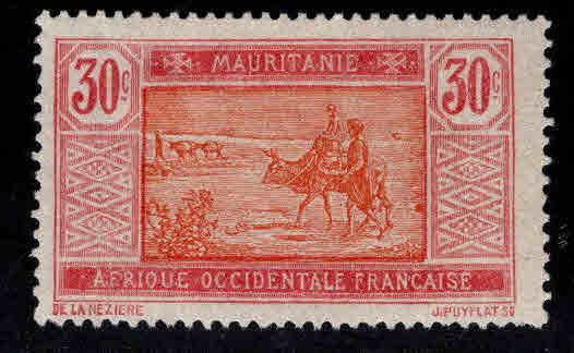 Mauritania Scott 31 MH* stamp