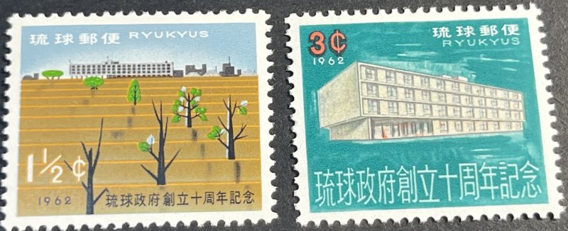 RYUKYU ISLANDS # 93-94-MINT/NEVER HINGED--COMPLETE SET--1962