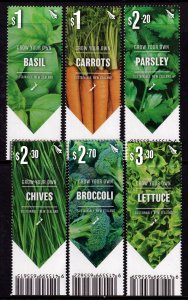 New Zealand 2017 Vegetables Complete Mint MNH Set