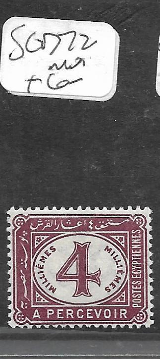 EGYPT (P1004B) POSTAGE DUE 4 M  SG D72  MOG