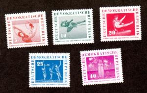 German Democratic Republic DDR # B44-B48 Mint!