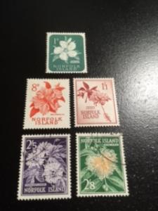 Norfolk Island sc 29,33,36,38,39 MH,MNH+Mng