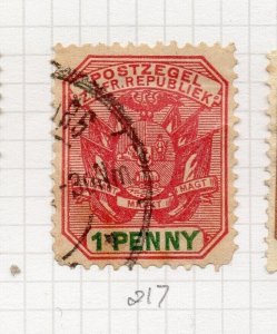 Transvaal 1896 Early Issue Fine Used 1d. NW-208088