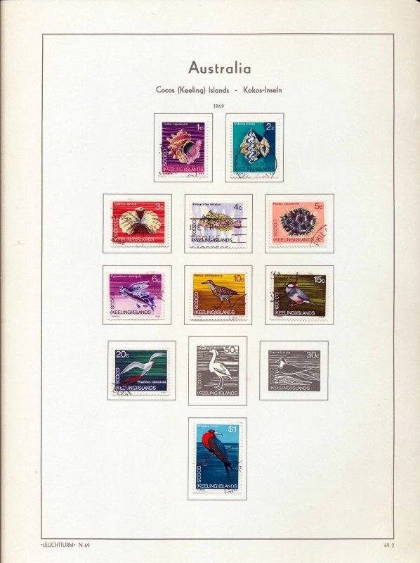 AUSTRALIA +AAT Used on 6 Pages  (Apx 60+Items) (RK449