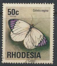 Rhodesia   SG 506  SC# 345 Used  Butterflies   see details 