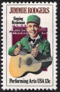 SC#1755 13¢ Jimmie Rodgers Single (1978) MNH