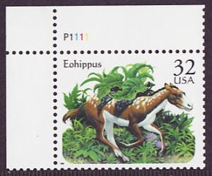 3077 Prehistoric Animals mint plate # single