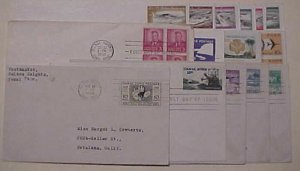 US  CANAL ZONE  15 DIFF. FDC  1948-1976 UNCACHET 