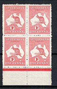 Australia 1914 1d red Kangaroo Die IIA SG 2e MHN/MVLH