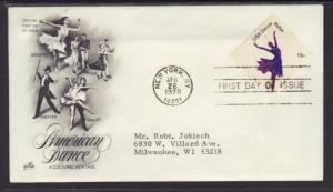 US Dance Ballet 1978 Artcraft Flintkote Typed FDC BIN