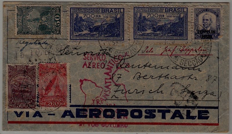 Brazil/Germany Zeppelin cover 3.11.32