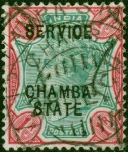 Chamba 1898 1R Green & Carmine SG016 Fine Used