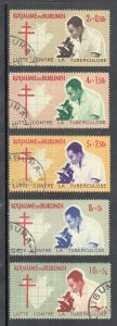 Burundi Scott #B9-B13 Used