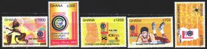 Ghana. 2002. 3401-5. Copyright Conference Spider. MNH.