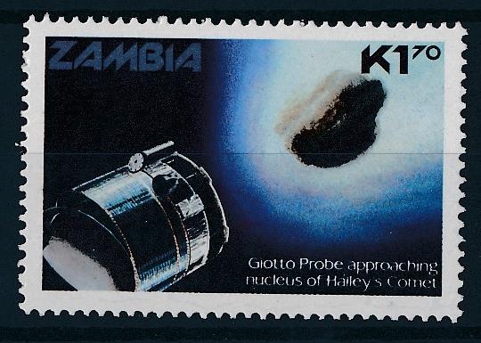 [64203] Zambia 1986 Space Travel Weltraum Giotto From Set MNH