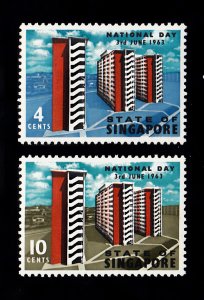 Singapore Scott #70-71 MNH