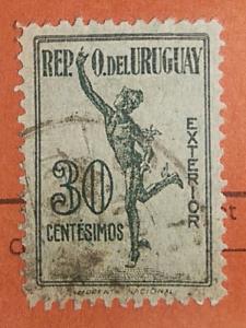 Uruguay 1922 Parcel Post Stamp #Q4 30c Used Postmarked.