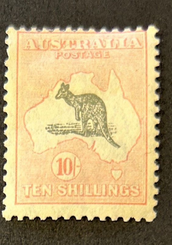 Australia Sc. 101, 1929.  Unused,  F-VF,  OG HR,  Colors excellent.  Cv. $500