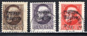 Bavaria #204-205  F/VF  Used.   CV $13.50   ...  0530210