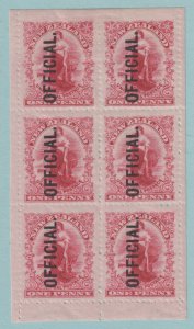 NEW ZEALAND O24a BOOKLET PANE - MINT HINGED OG * NO FAULTS VERY FINE! - S624