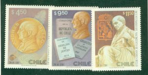 CHILE 601-3 MNH BIN $2.00