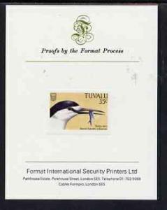 Tuvalu 1988 Sooty Tern 35c imperf proof mounted on Format...