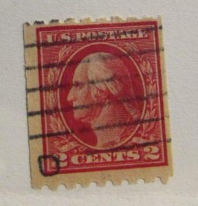 1912 United States  SC #411 WASHINGTON  used stamp