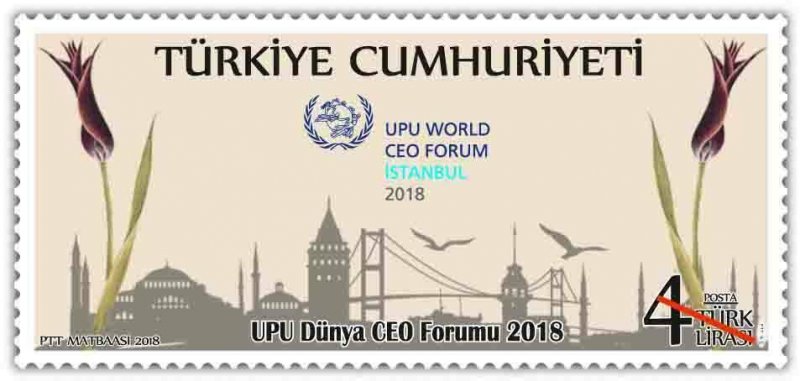 TURKEY / 2018, UPU WORLD CEO FORUM 2018, MNH, Mi: 4428 