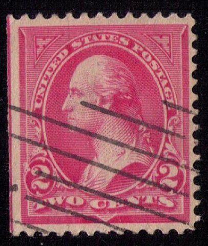 US Scott #279Bg Used Washington Machine Cancel Pink VF