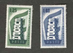 1957 Italy Sc #715-16 Europa Poste Republica Italiana MNH stamps MNH Cv$9.25