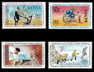 Kenya 1981 - International Year For Disabled Persons - Set of 4v - 181-84 - MNH