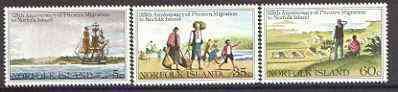 NORFOLK ISLAND - 1981 - Pitcairn Migration - Perf 3v Set - Mint Never Hinged