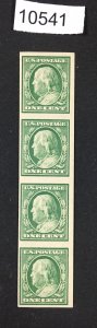 MOMEN: US STAMPS # 343V VF/XF MINT OG NH COIL STRIPS OF 4 USED LOT #10541