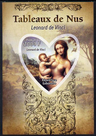 Gabon 2012 Paintings of Nudes - Leonardo da Vinci imperf ...